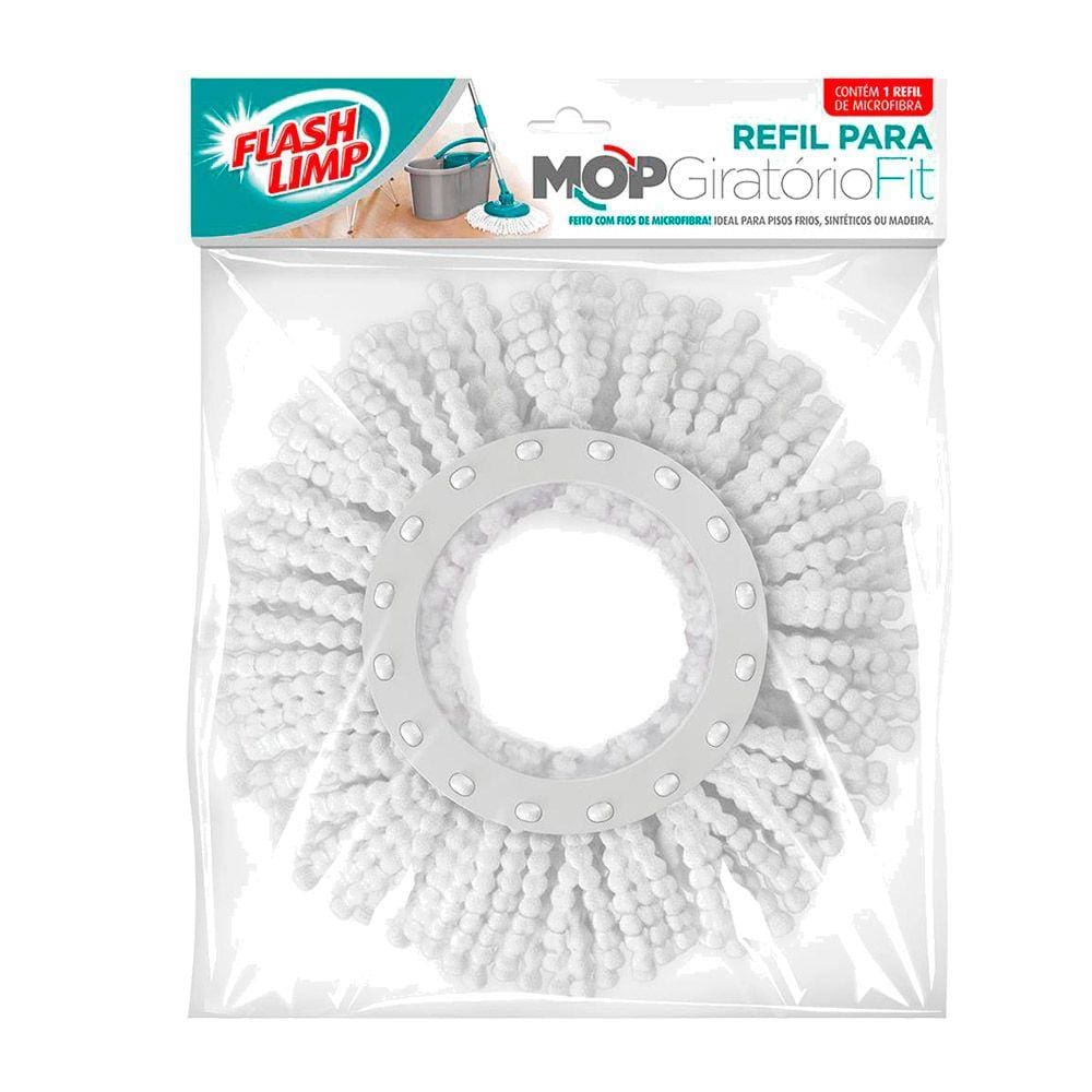 Microfibra Para Mop Giratório Flashlimp Refil 8L