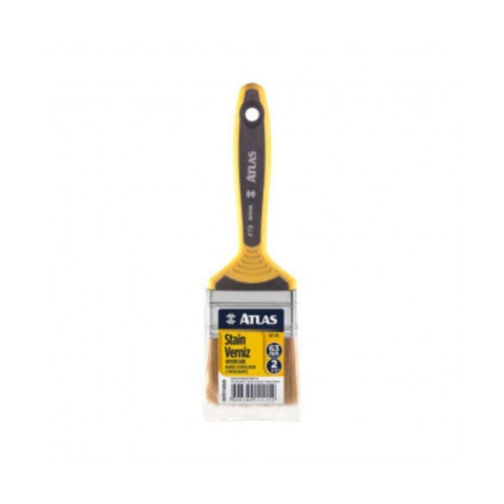 Trincha para Pintura Verniz e Stain 2.1/2\" REF-419/6 Preto Atlas
