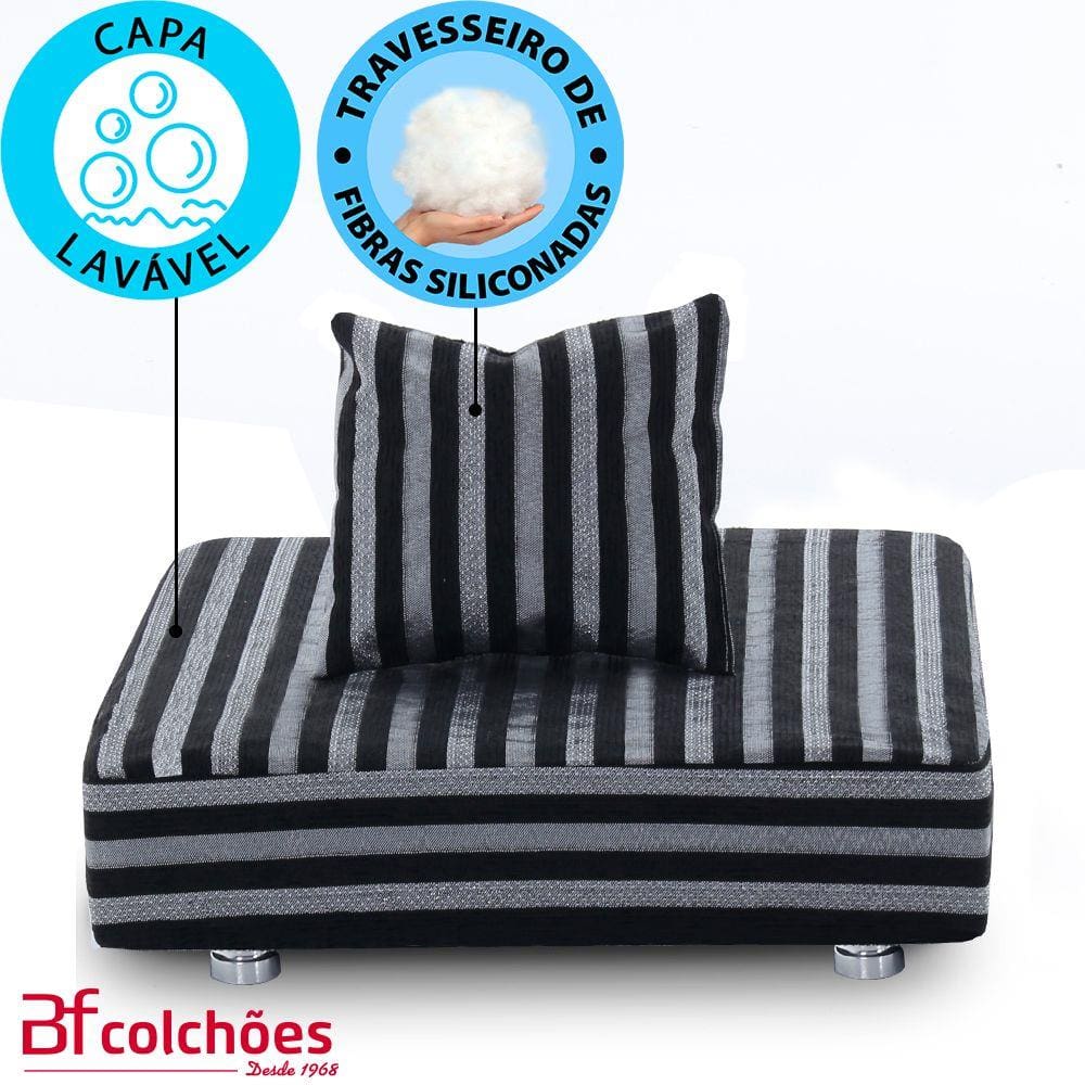 Cama Box Para Cachorro + 2 Travesseiros + 2 Capas - Caminha Pet - BF Colchões