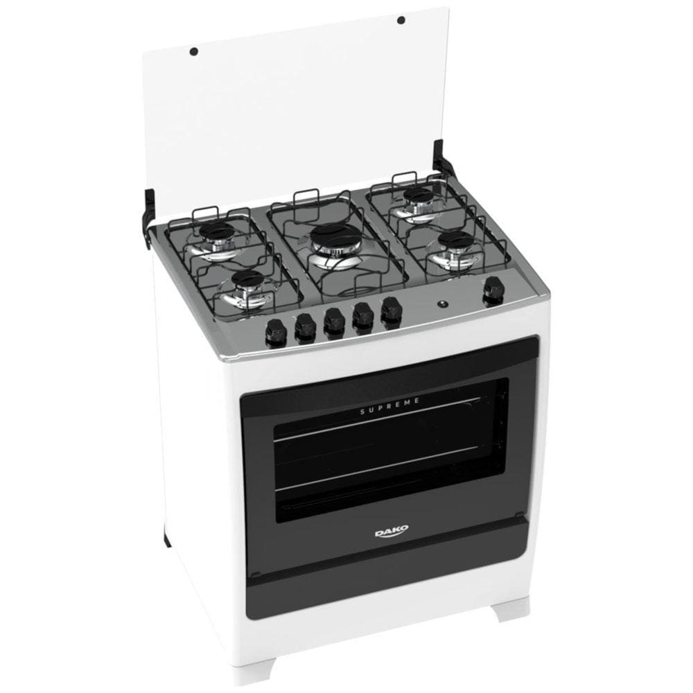 Fogão 5 Bocas Dako Supreme Com Acendimento Automático + Trempe Dupla e Plana