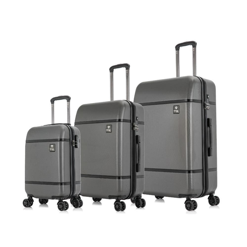 Conjunto de malas de viagem PMG Mônaco Swiss Move Grafite