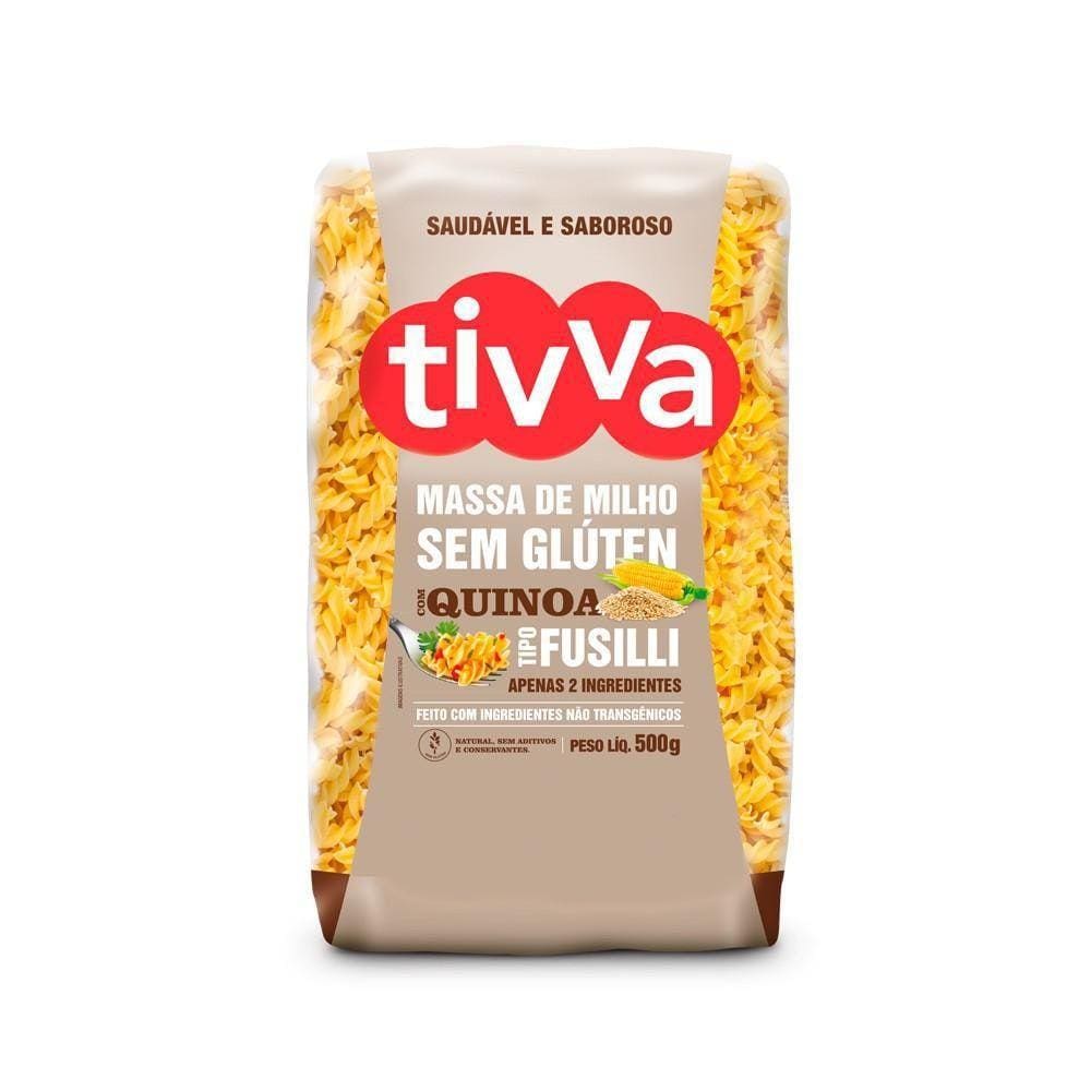 Macarrão Fusilli Massa De Milho Com Quinoa 500G Tivva