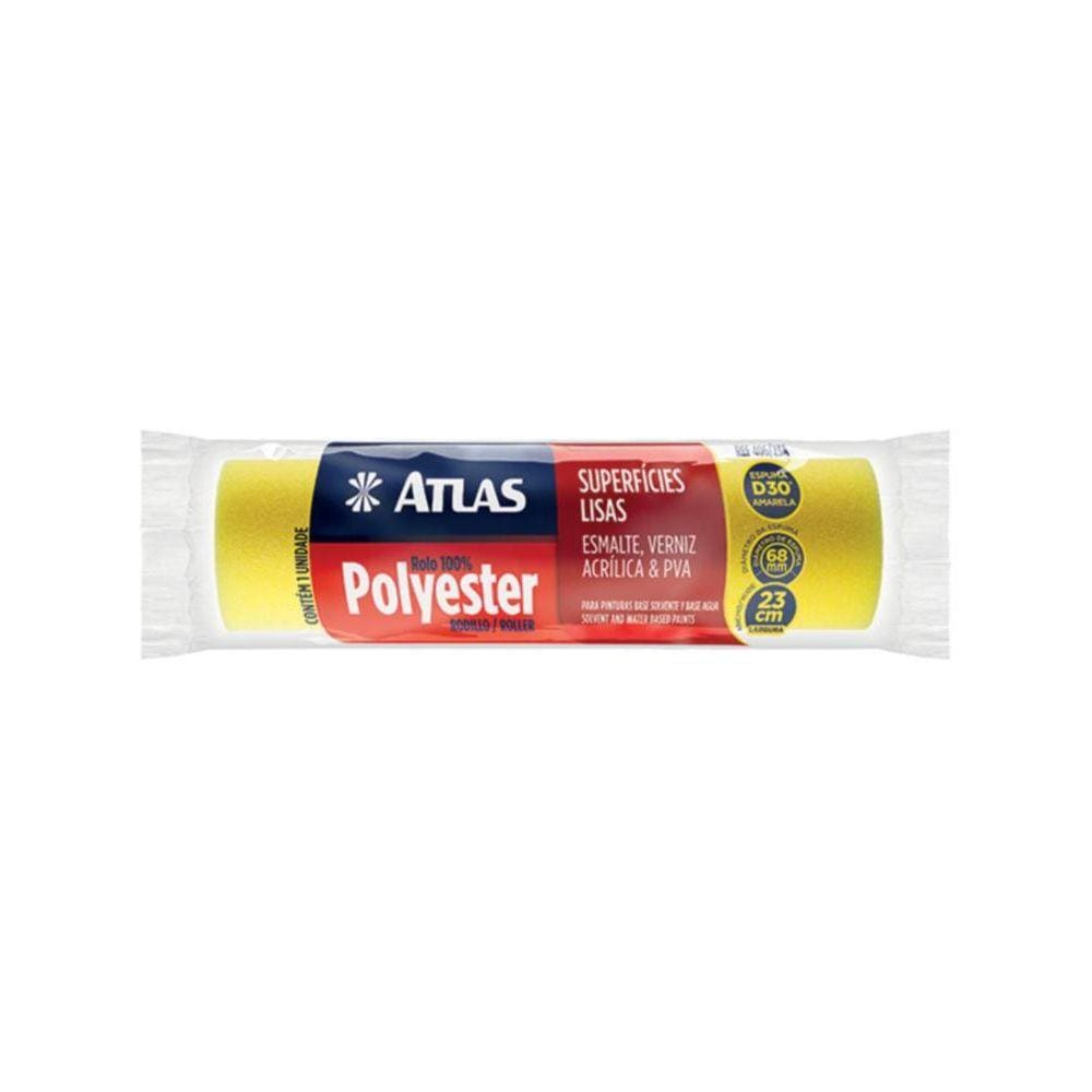 Rolo para Pintura de Espuma Uso Geral 23cm REF-406/23A Amarelo Atlas