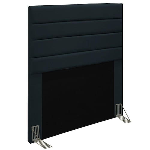 Cabeceira Cama Box Solteiro 90CM Rubi D10 Suede Preto - Mpozenato Menor preço em Cabeceira Cama Box Solteiro 90CM Rubi D10 Suede Preto - Mpozenato