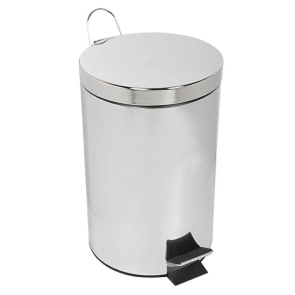 Lixeira Aço com Pedal Redonda 12L
