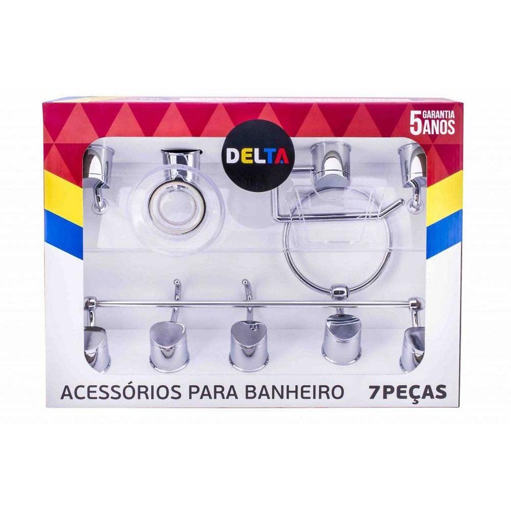 Kit Delta 7 Peças Cromado