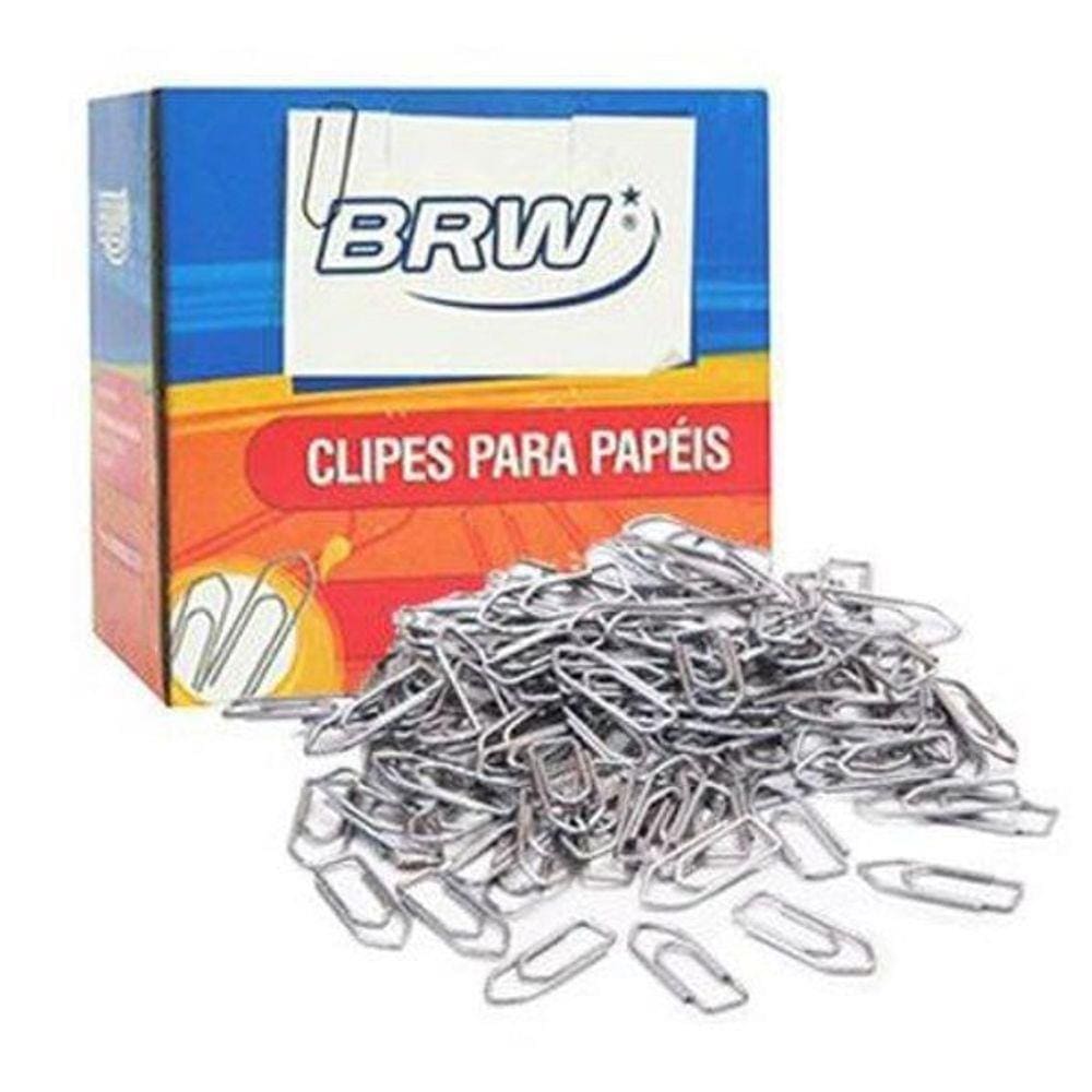 Clips De Papel Galvanizado Nº 2.0 Brw Caixa Com 100Un