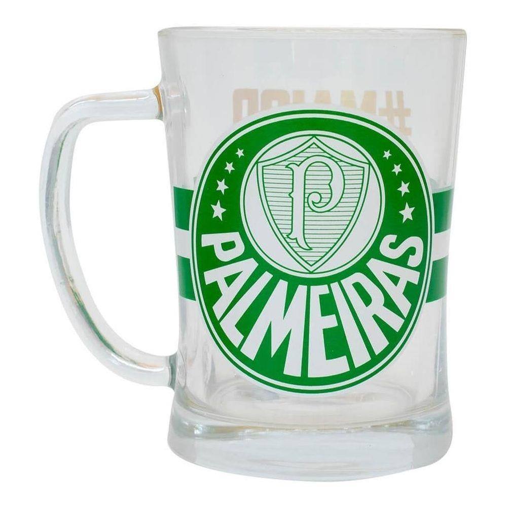Caneca De Vidro Gigante 660Ml - Palmeiras