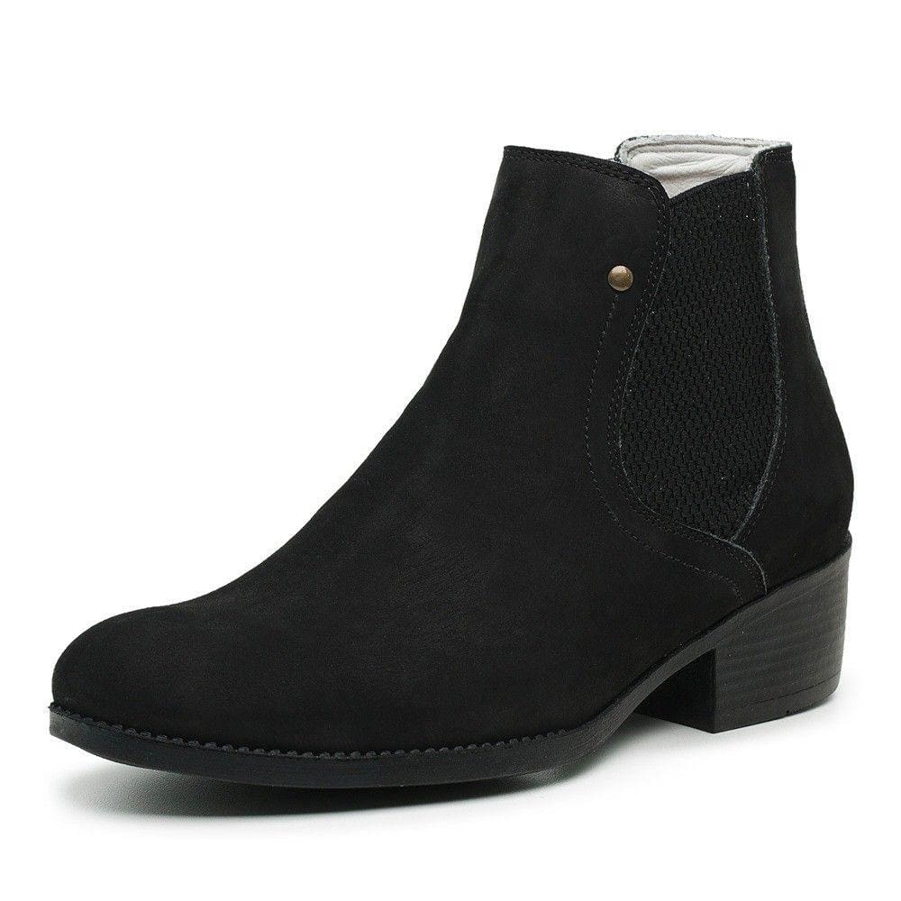 Bota Botina Feminina Country Couro Cano Curto Jna Shoes