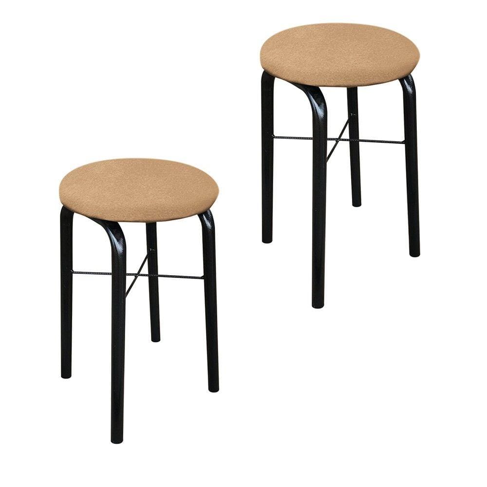 Kit 02 Puffs Manu Suede D`Rossi