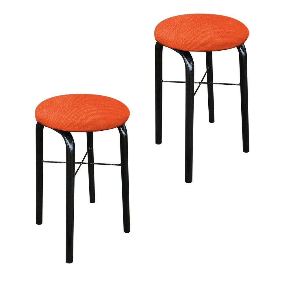 Kit 02 Puffs Manu Suede D`Rossi