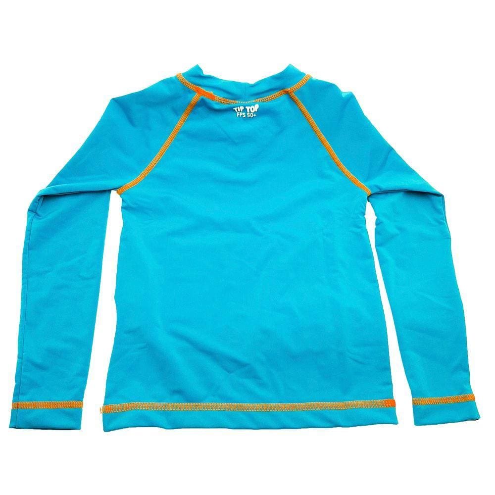 Camiseta Praia Manga Longa Tip Top Turquesa Escuro V21 3725156