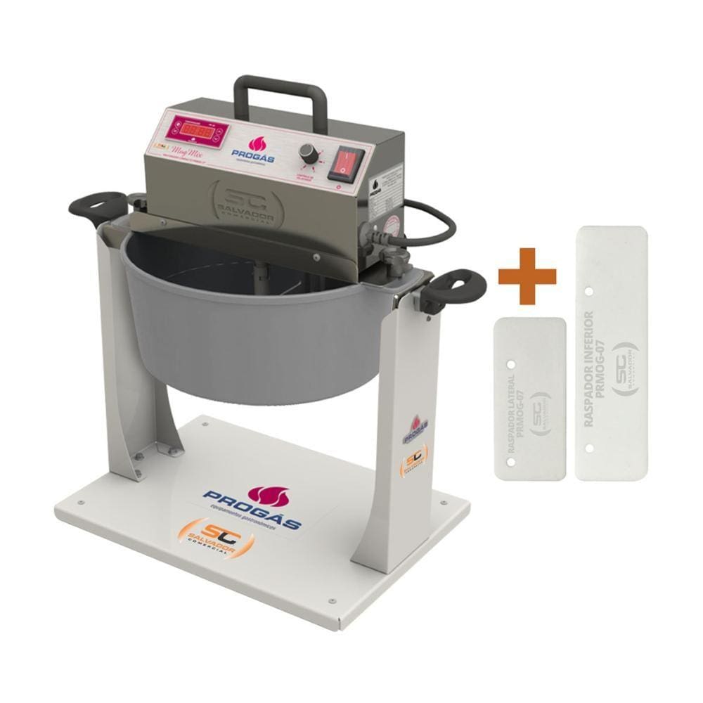 Misturador Mexedor Gás Mogmix 7 Lts Prmog-07 Bivolt + Giramog + Raspadores - Progás