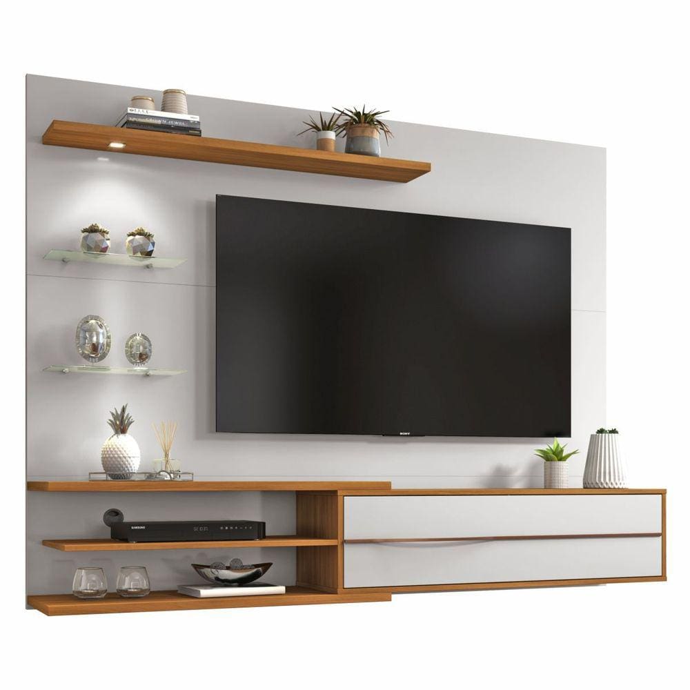 Painel Para TV Até 60 Polegadas Notável NT 1115 Freijo Trend/Off White