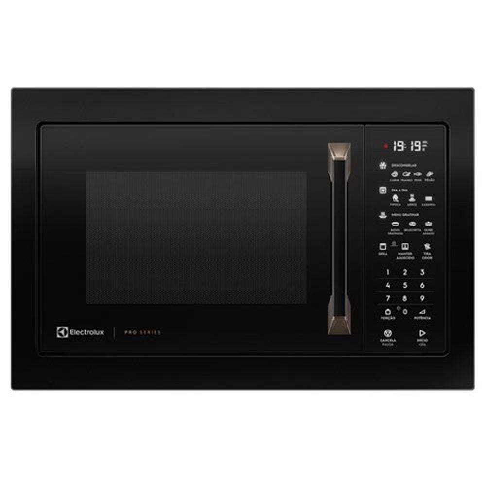 Micro-ondas 34 Litros de Embutir Com Grill - Preto - Electrolux - Mv43t - 220v