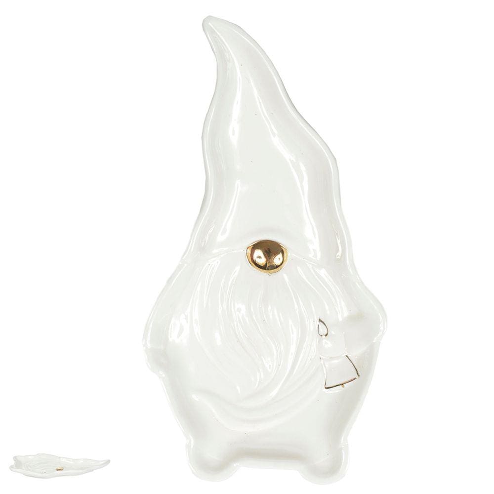 Bandeja Papai Noel em Cerâmica - 20,5cm