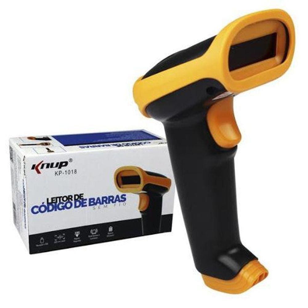 Leitor De Código De Barras Sem Fio Knup Kp-1018
