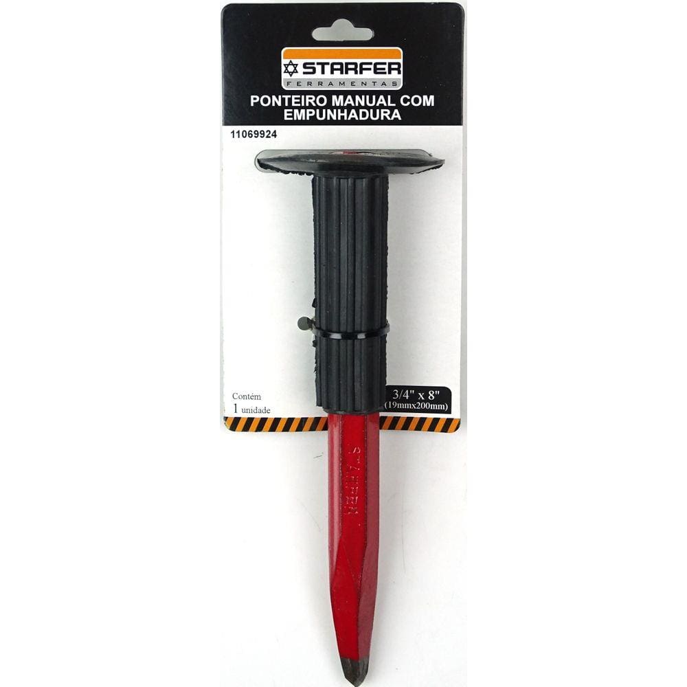 Ponteiro Manual C/ Empunhadura 3/4”x8” Starfer 19mmX200mm
