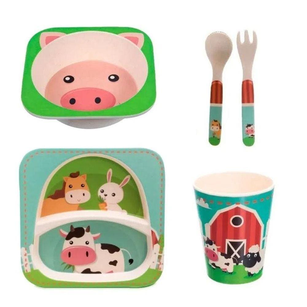 Jogo para Refeição Infantil Eco Friendly Mimo Style Bf20198