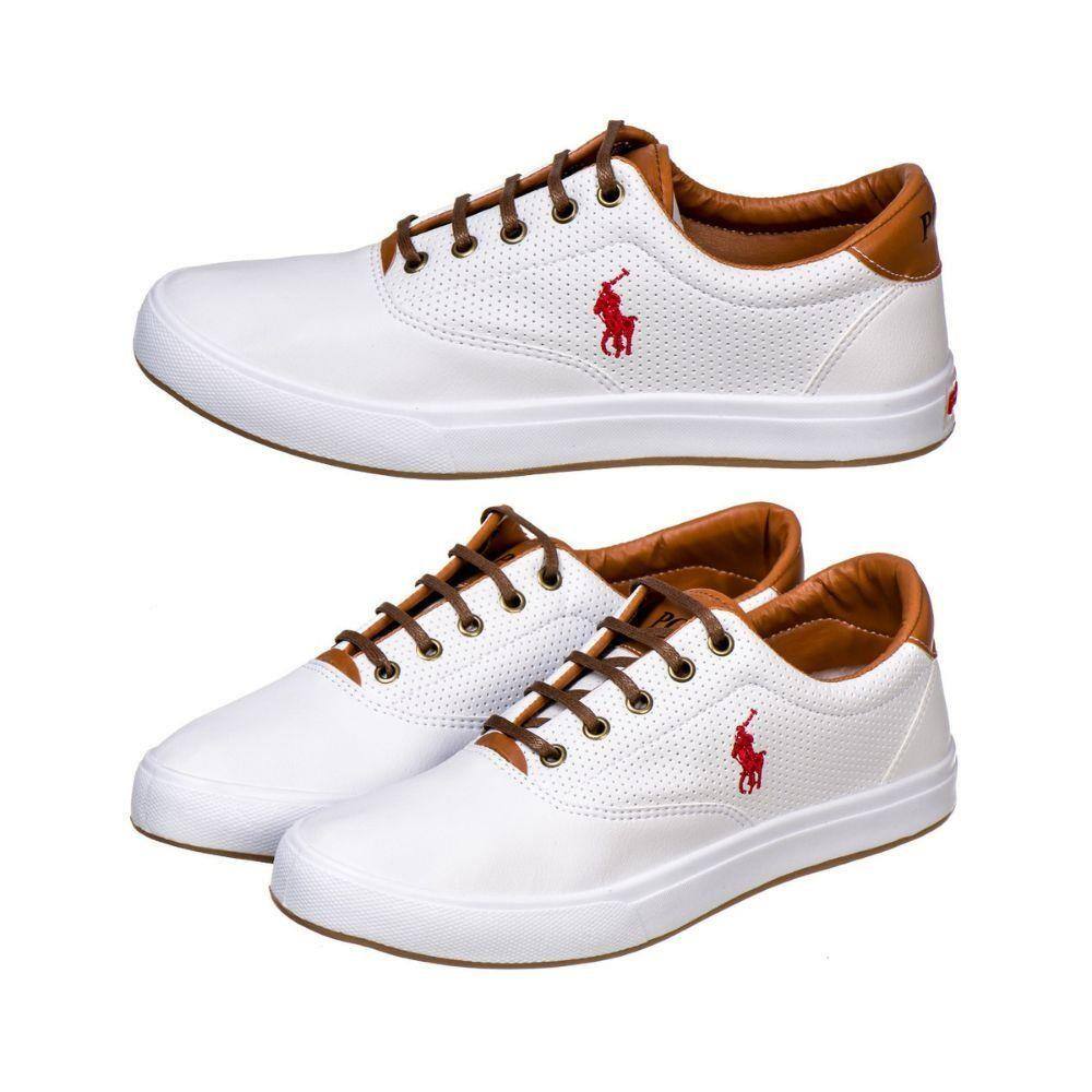 Sapatenis Masculino Polo Way Em Sintético Branco | Extra