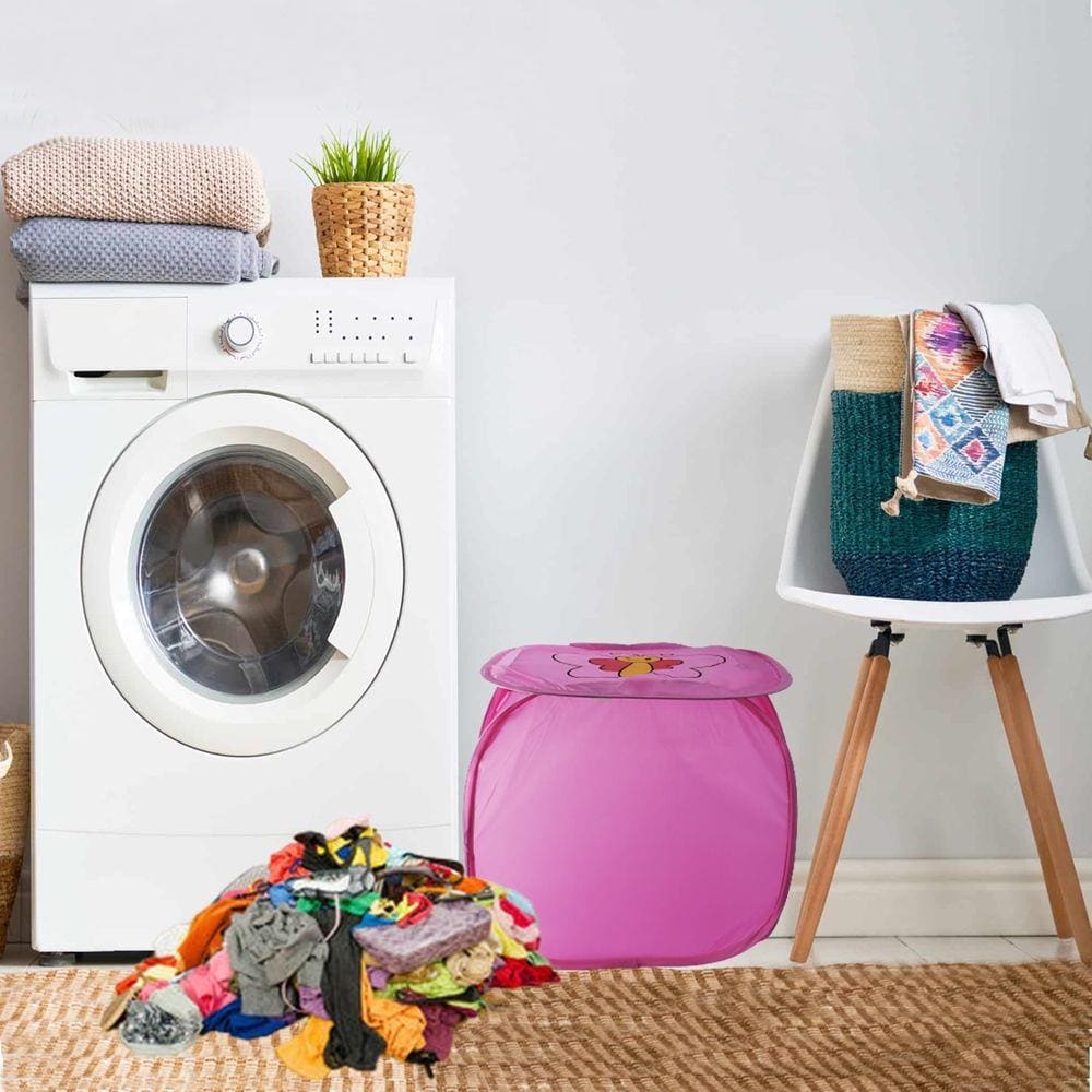 Cesto Organizador De Brinquedo Roupa Suja Dobrável Borboleta