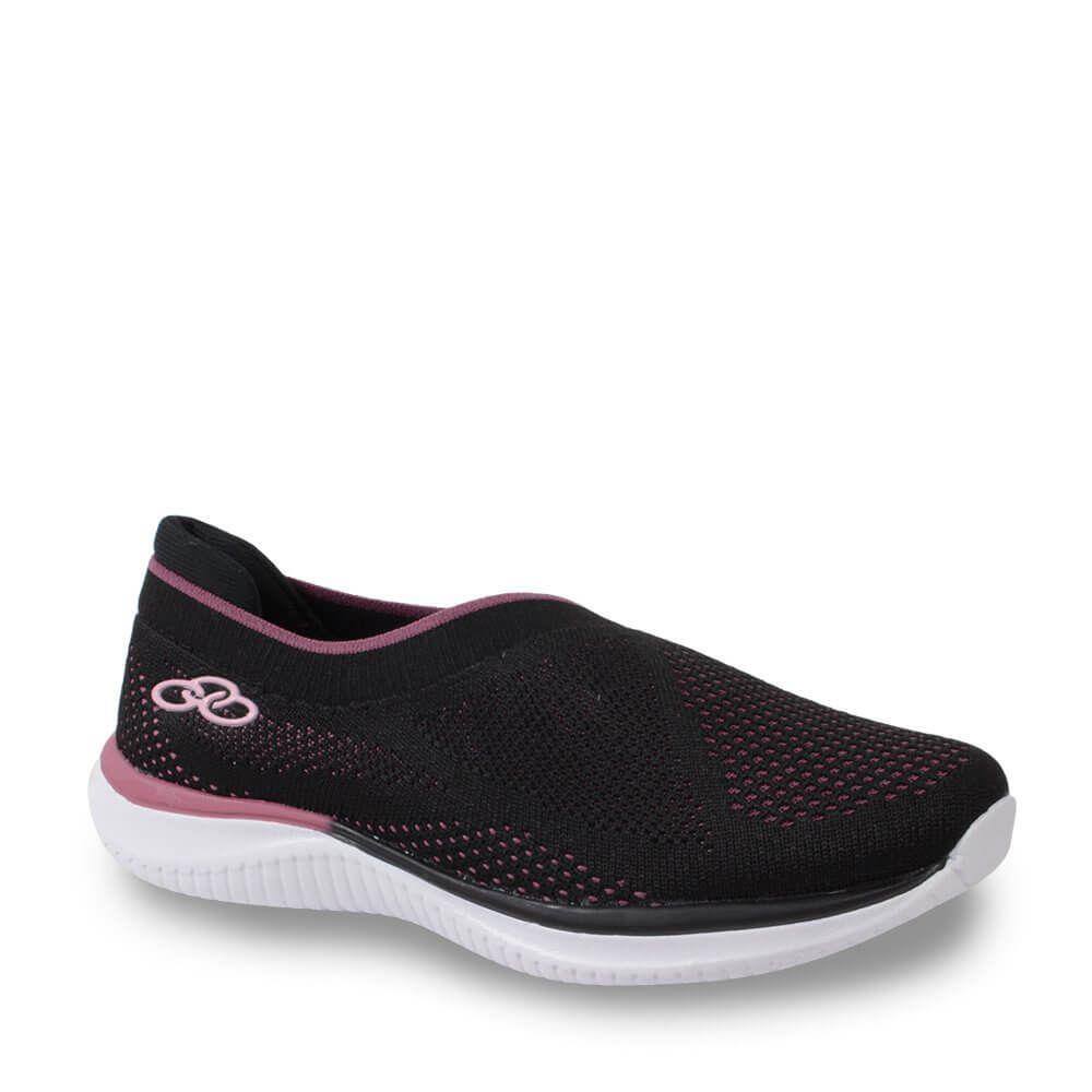Tenis feminino slip on olympikus life 648 - R$ 179.90, cor Preto (com sola  alta, com solado alto) #114978, compre agora | Shafa