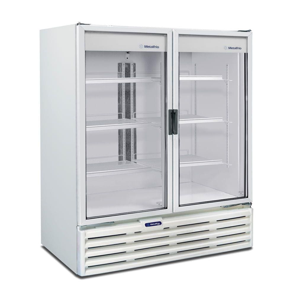 Expositor Vertical 2 Portas de Vidro 1.186 Litros Metalfrio VB99 127V