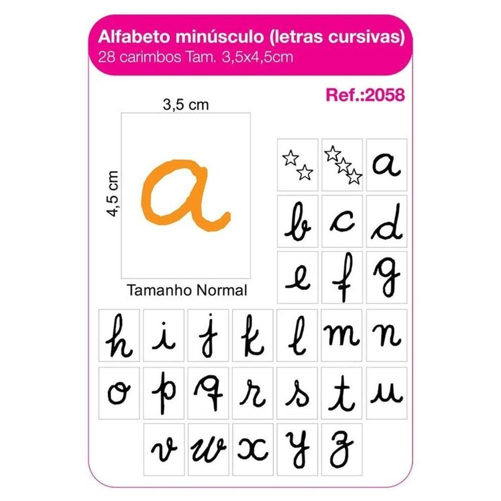 Alfabeto Letras Cursivas Extra