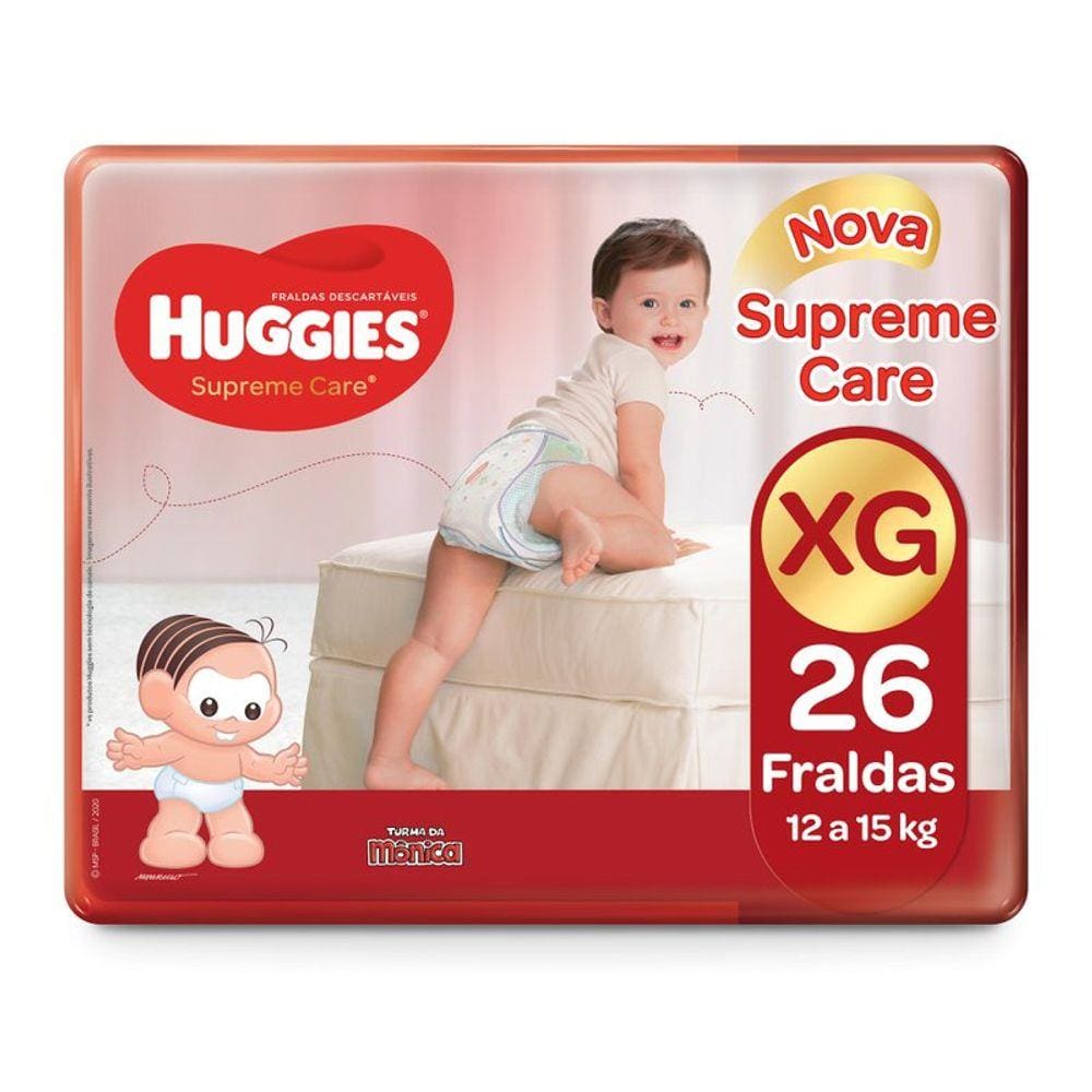 Fralda HUGGIES Supreme Care XG - 26 Fraldas