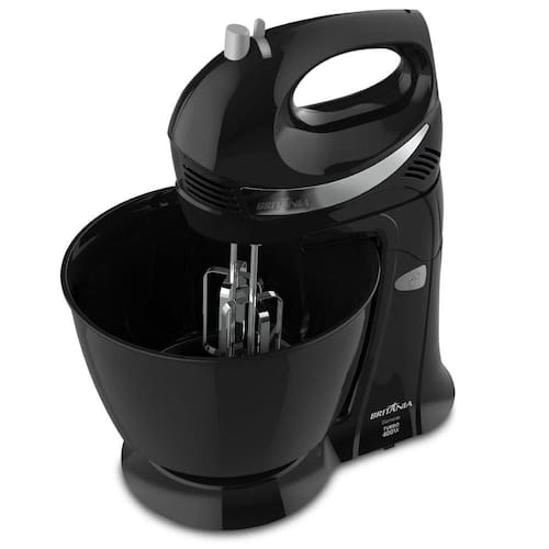 imagem-Batedeira Britânia Preta 400W 4,3L - 110V