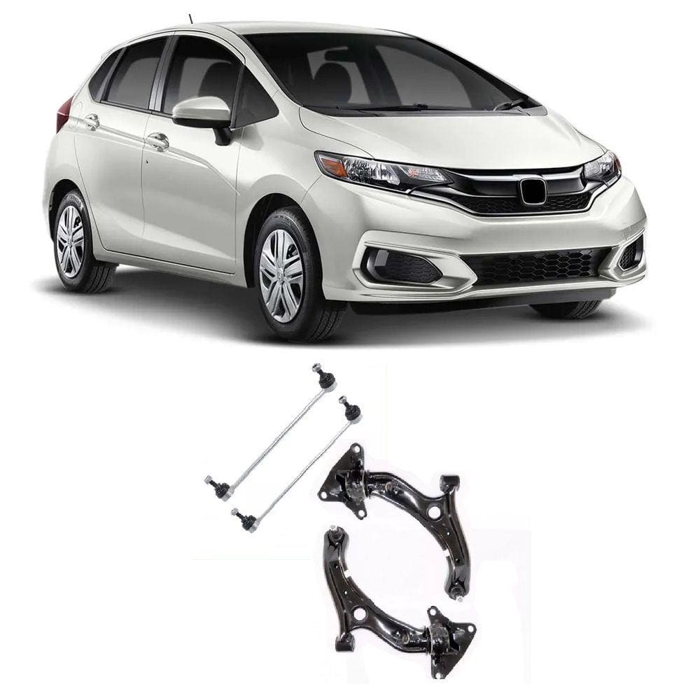 Bandeja + Bieleta Honda New Fit 2010 Até 2017 Dianteiras - O Par