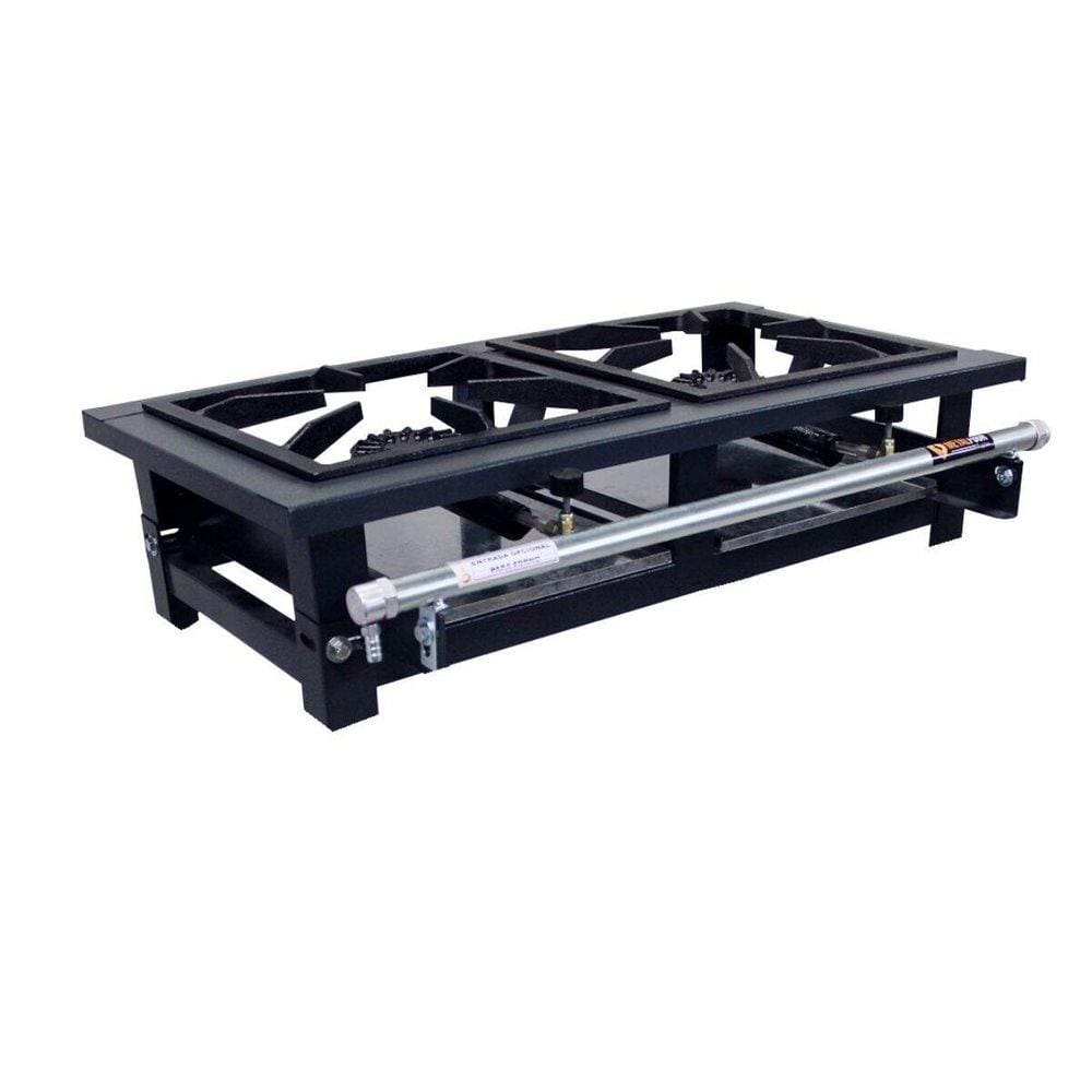 Fogão 2 Bocas Metalfour Lux P7 Alta Pressão Inox