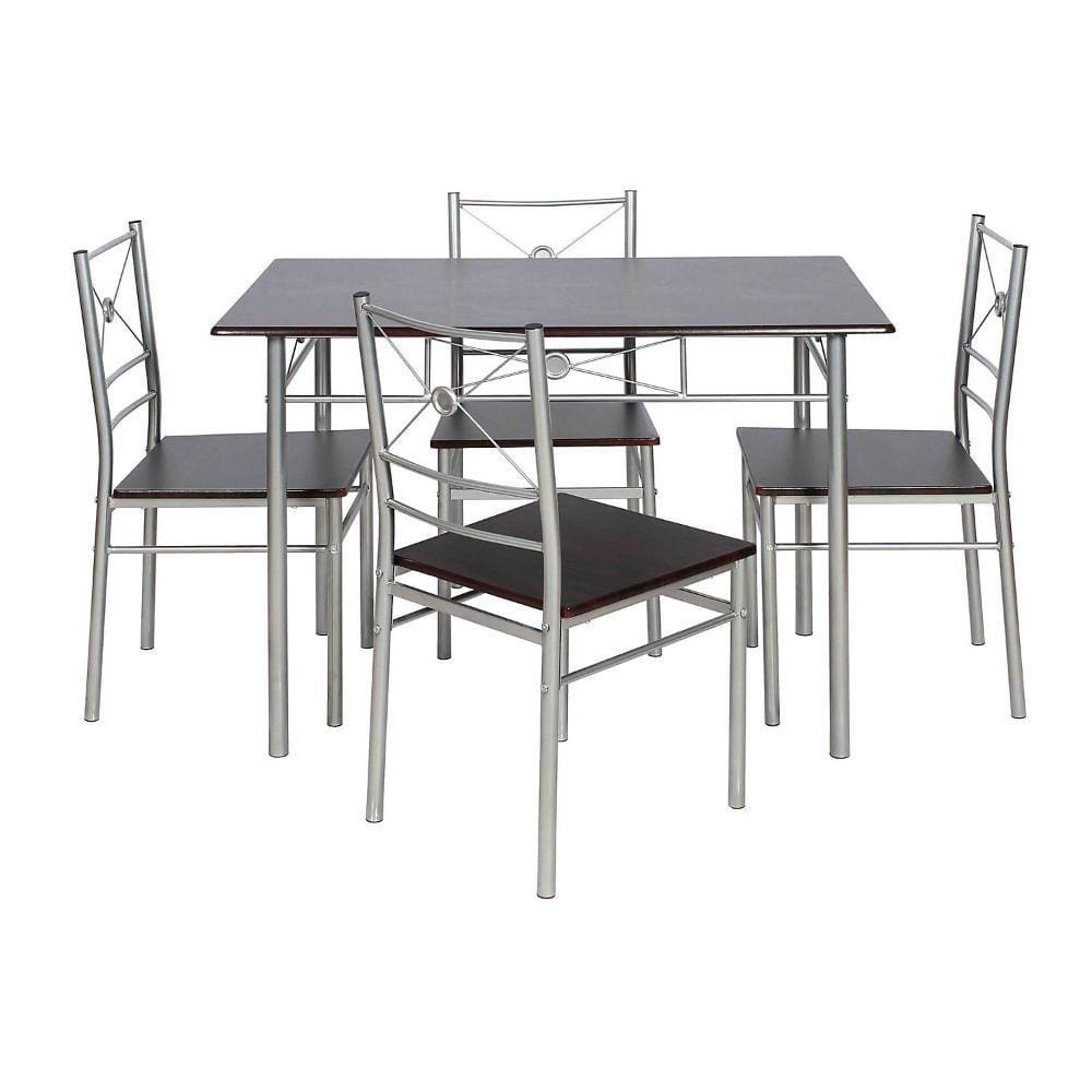 Conjunto de Mesa de Jantar Brasilia Wengue