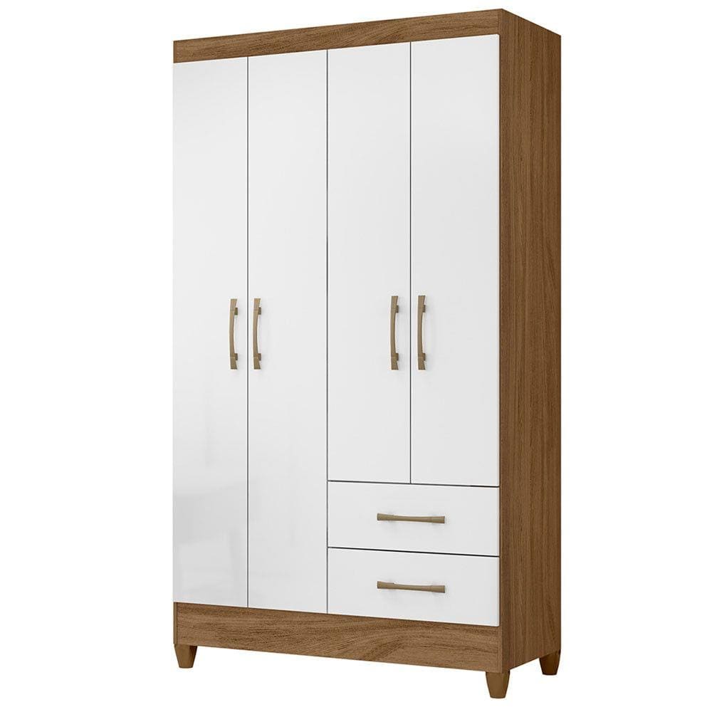 Roupeiro Moval 4 Portas 2 Gavetas Chile