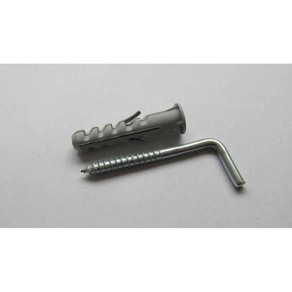Bucha de Nylon com Escápula Zincada 3x40mm 5mm com 4 Peças Cinza