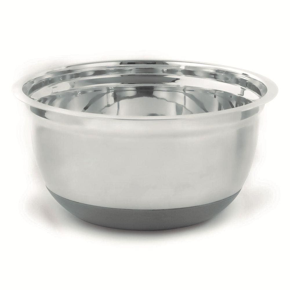 Tigela Bowl Aço Inox Com Base Em Silicone 25Cm Mimo