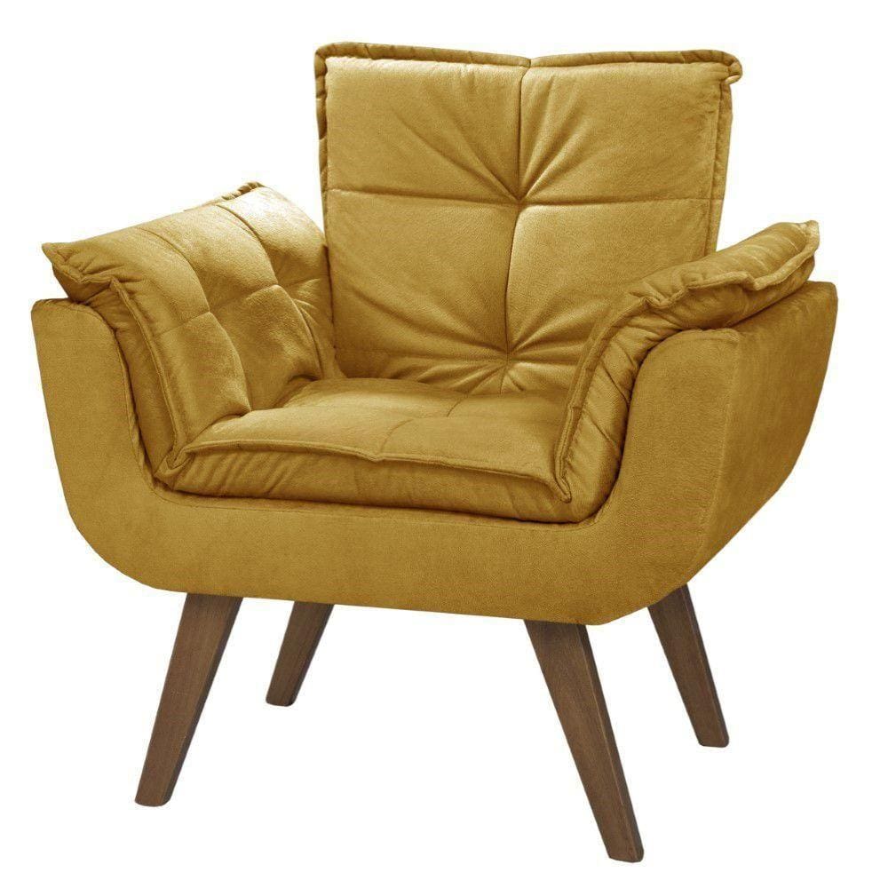 Poltrona Orion 01 lugar Base Palito amarelo