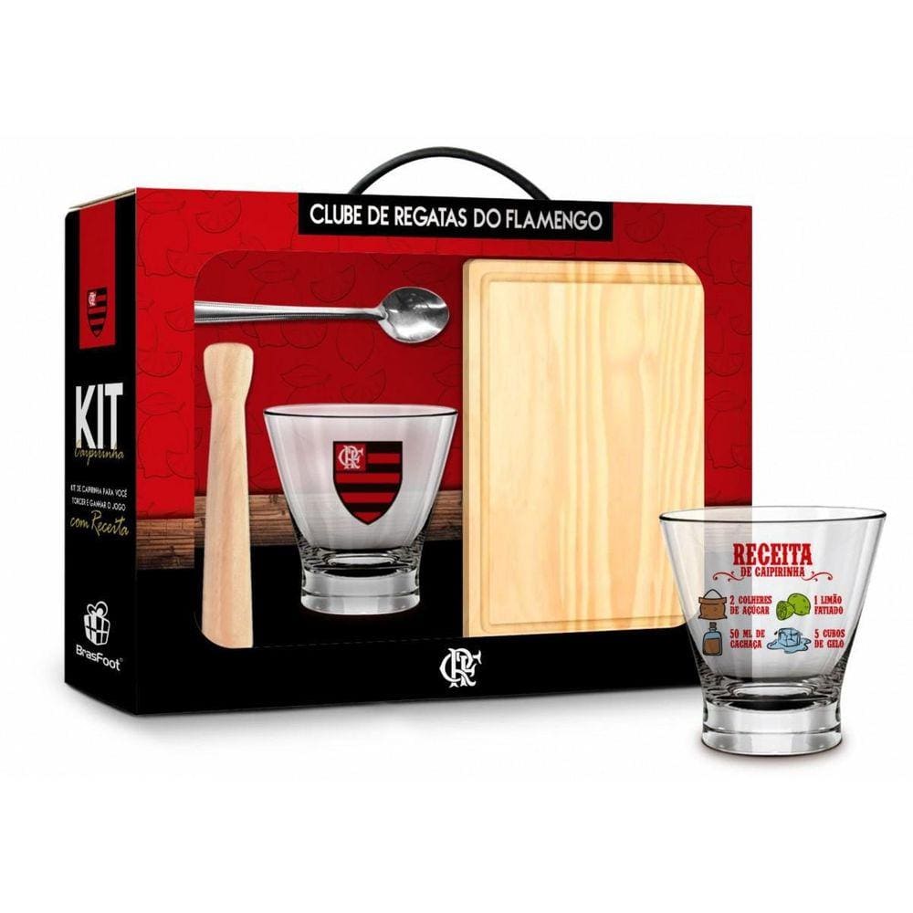 Kit Bar Caipirinha Gde Flamengo Oficial Presente Torcedor