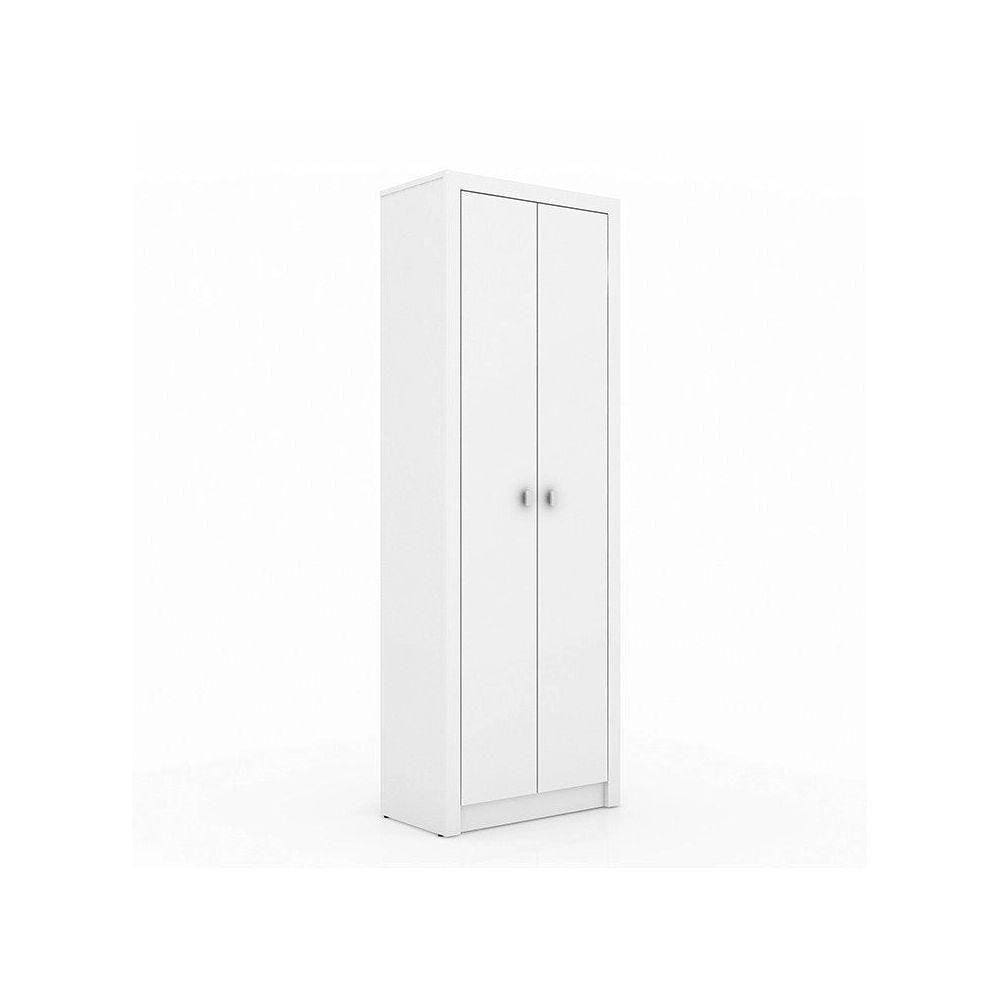 Armário Alto para Escritório 2 Portas Branco Tecno Mobili