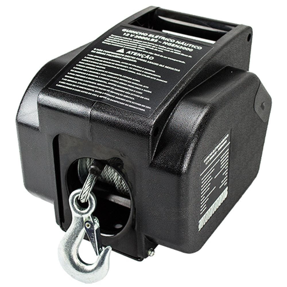 Guincho Elétrico Náutico 12V 2000LBS 907 Kg