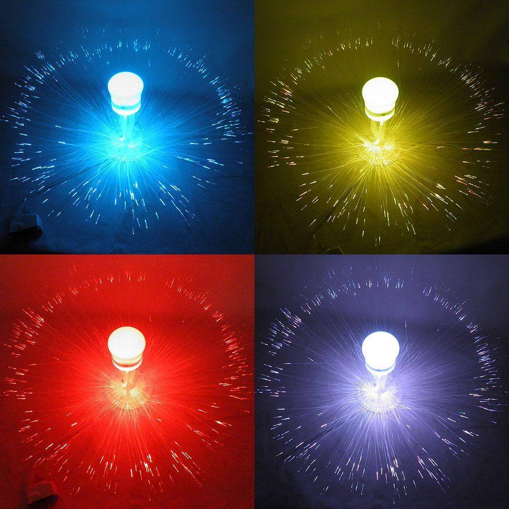 Pisca Pisca Natal Fibra Otica Agua Viva RGB Festa Bivolt Natalino Led