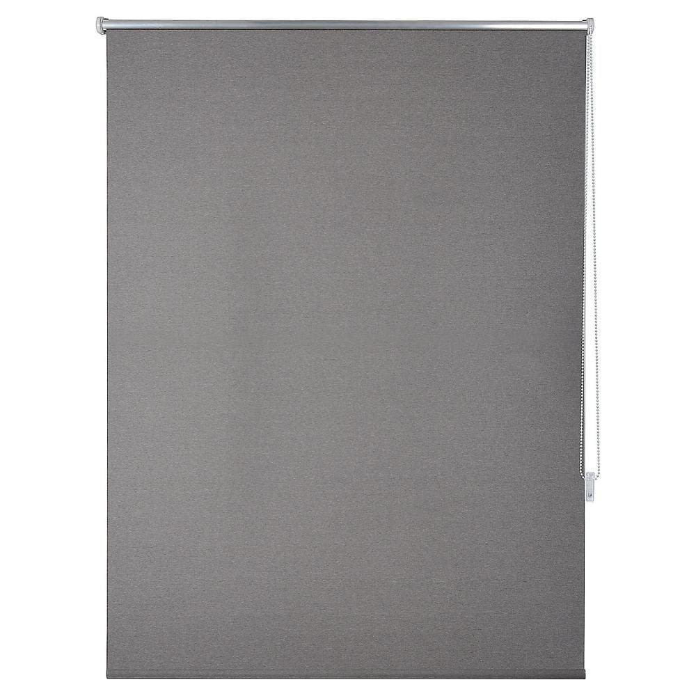 Cortina Rolô Blackout Textura 160x165cm Cinza