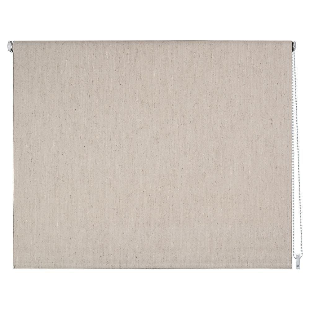 Cortina Rolô Blackout Textura 120x165cm Bege