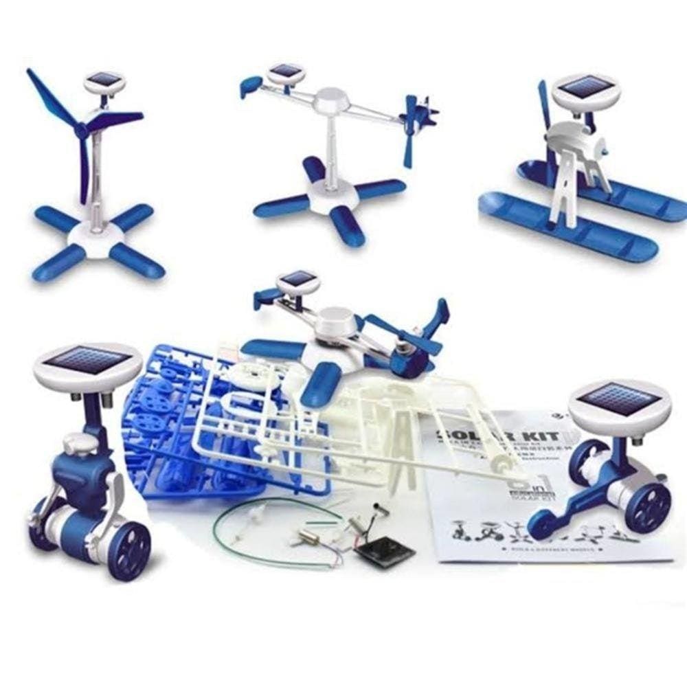Kit Montagem Robo Solar 6X1 Iniciante Educacional Robótica