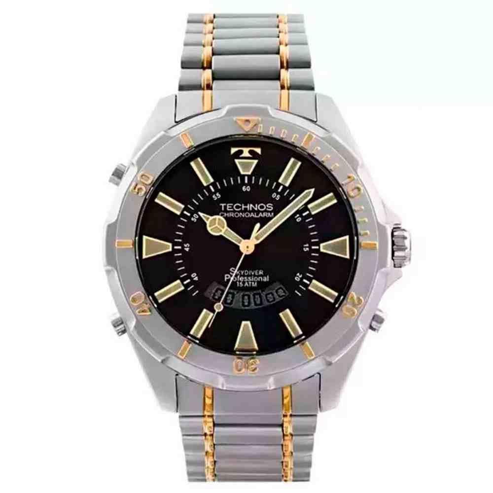 Relógio Prateado Masculino Technos Skydiver WT205FQ/5P