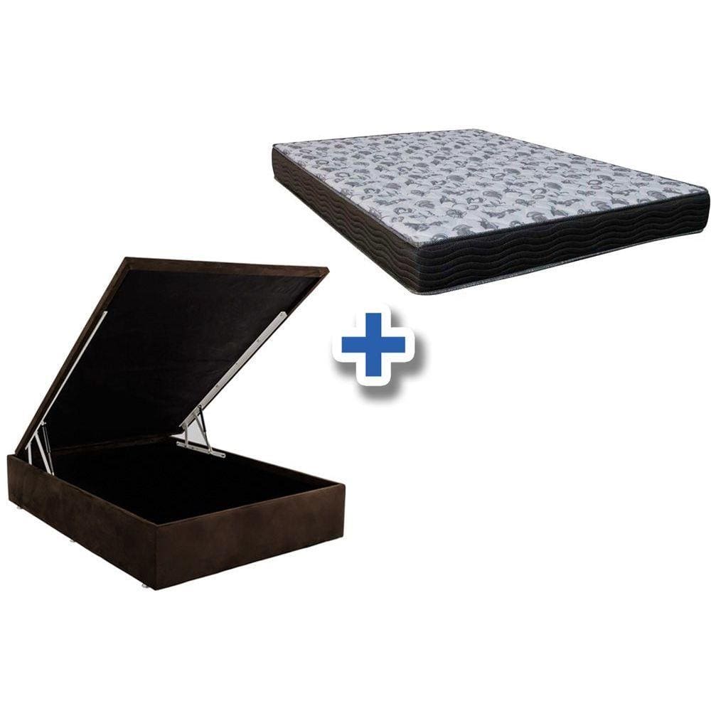 Conjunto Baú-Colchão Ortobom D33 Fort Tech Casal 138