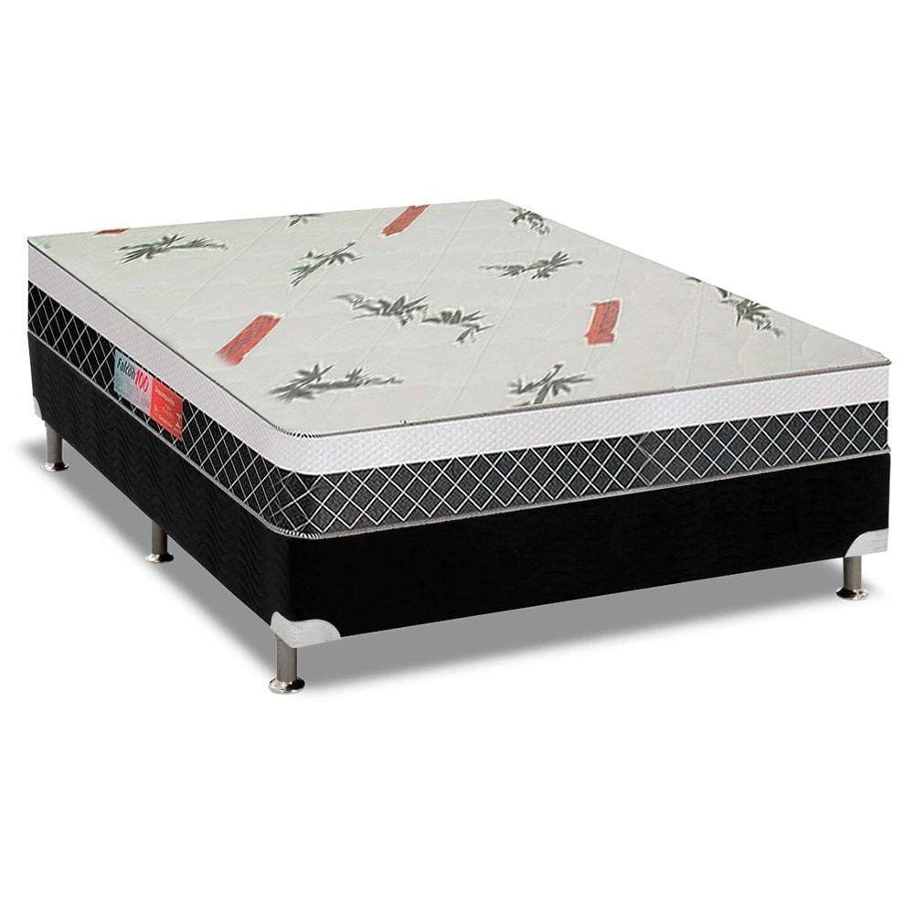 Conjunto Box-Colchão Plumatex Falcon+Cama Casal 138