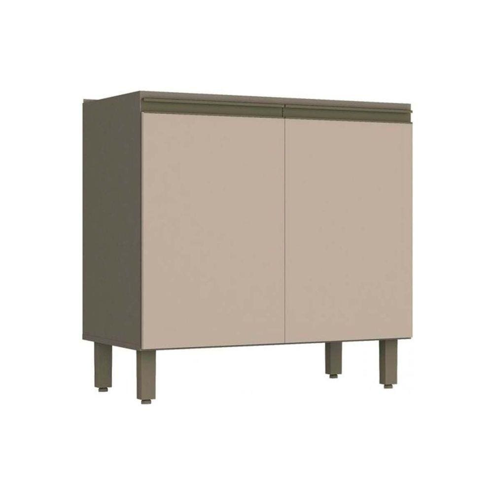 Balcão de Cozinha Henn Connect 80cm s/Tampo Duna/Cristal