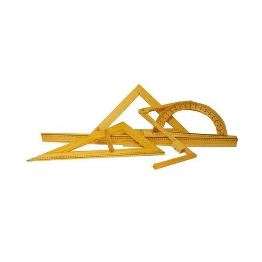 Kit de Desenho Geométrico para Professor 05 Peças