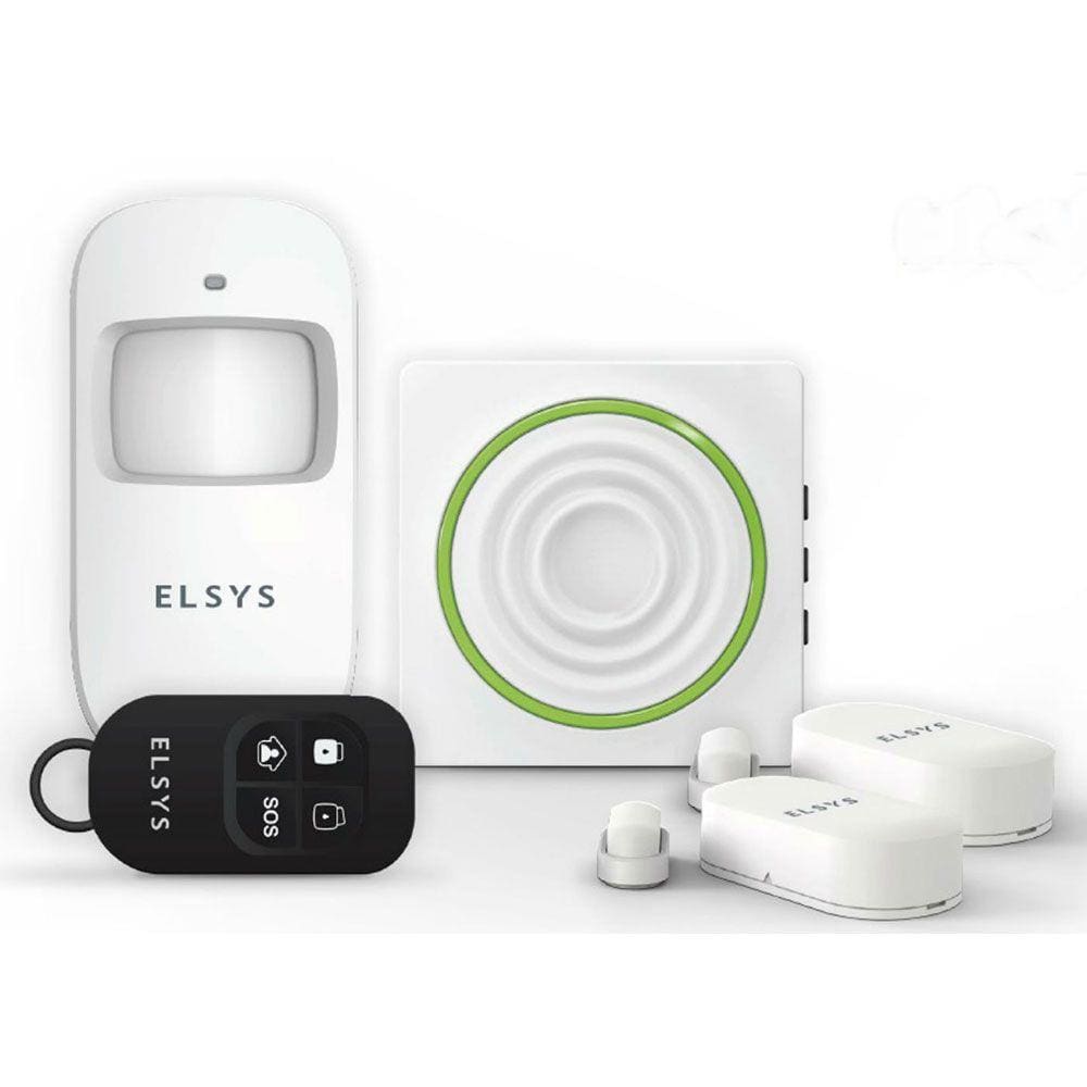 Kit Alarme Casa Inteligente Elsys ESA-KW1080 Wi-Fi Adaptável com Alexa e Google